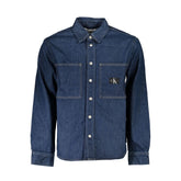 Calvin Klein Blue Cotton Men Jacket -   -  Calvin Klein.